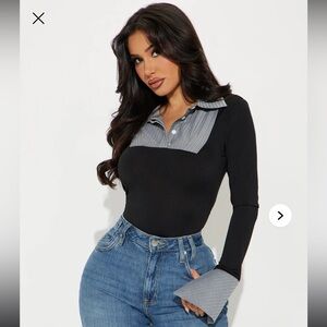 Office Siren Long Sleeve Top - Grey/combo